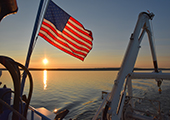 Lake Michigan Sunset on RV Kiyi