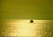 Recreational Boat on Lake, Historical